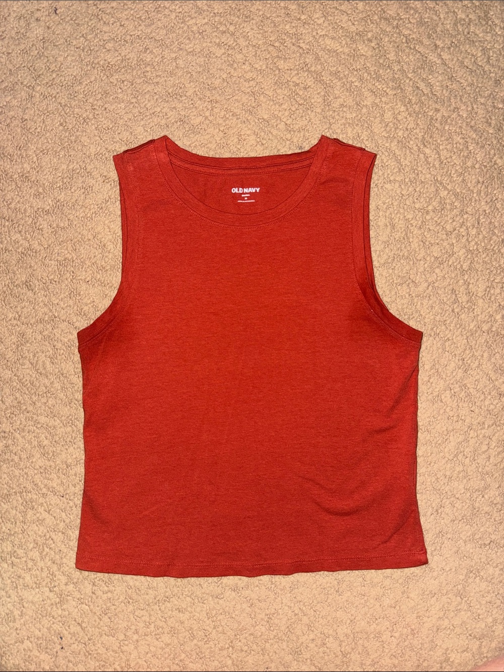 Old Navy Women's Clay Orange Crewneck Tank